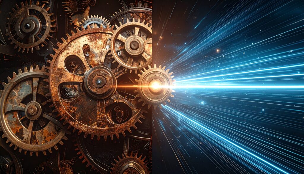 MCP 1.xのポーリング方式と2.0のストリーミング方式の比較イメージ